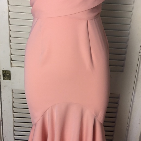Jarlo Pink Wrap Peplum Ruffle Openback Dress XS - Picture 5 of 8